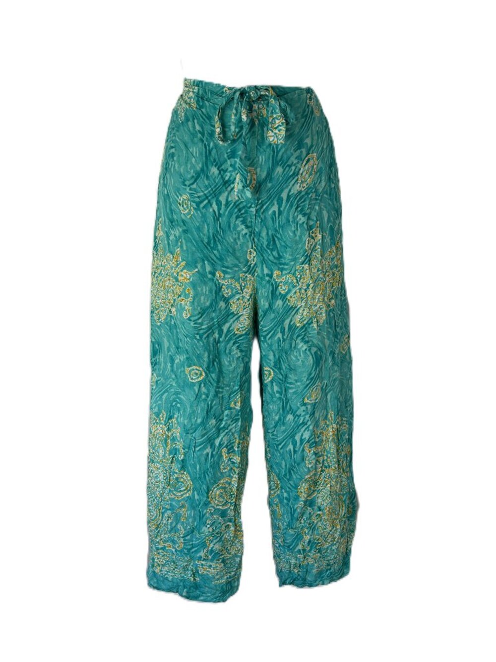 Boho India Wrap Pants Tropical Print Standard Size